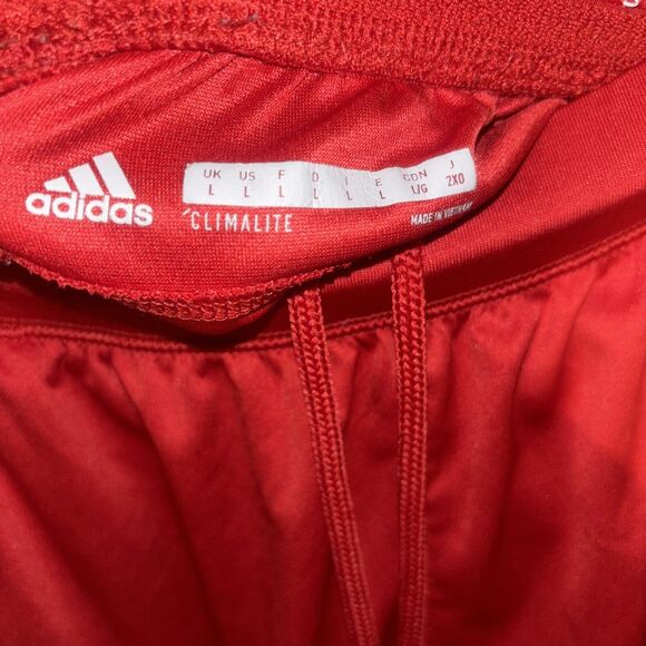 3 Pairs Of Adidas Shorts 2 Size Large Red And Blue. And 1 Size X-Large Grey - Picture 2 of 6